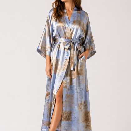 Mulberry Silk Robe – Vintage Style Comfort