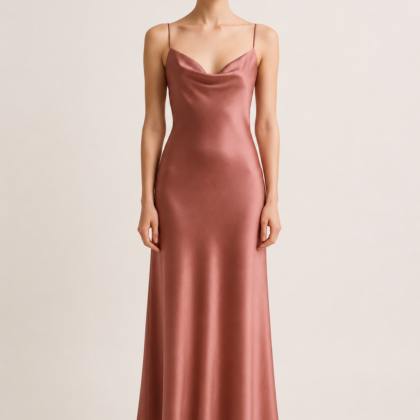 Antique Rose Silk Slip Dress – Serica House