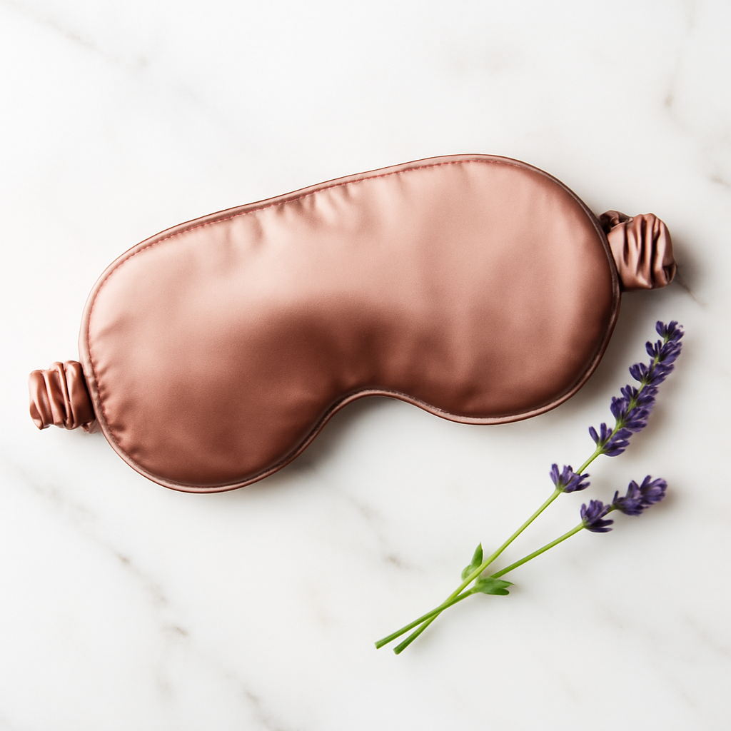 Antique Rose Silk Sleep Mask – Serene Slumber - Image 4
