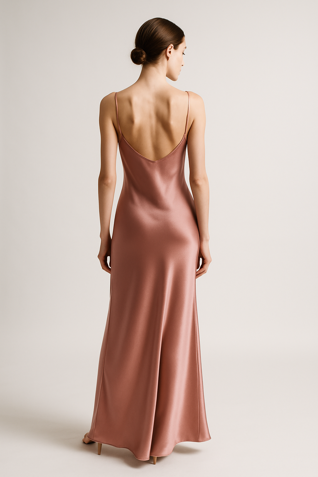 Antique Rose Silk Slip Dress – Serica House - Image 2