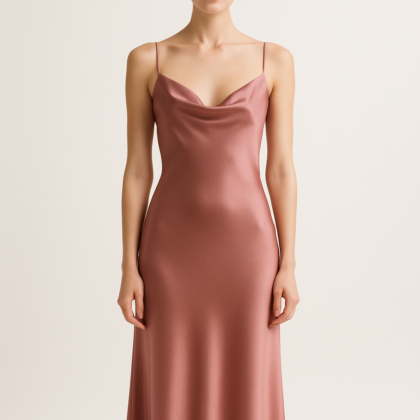 Antique Rose Silk Slip Dress – Serica House