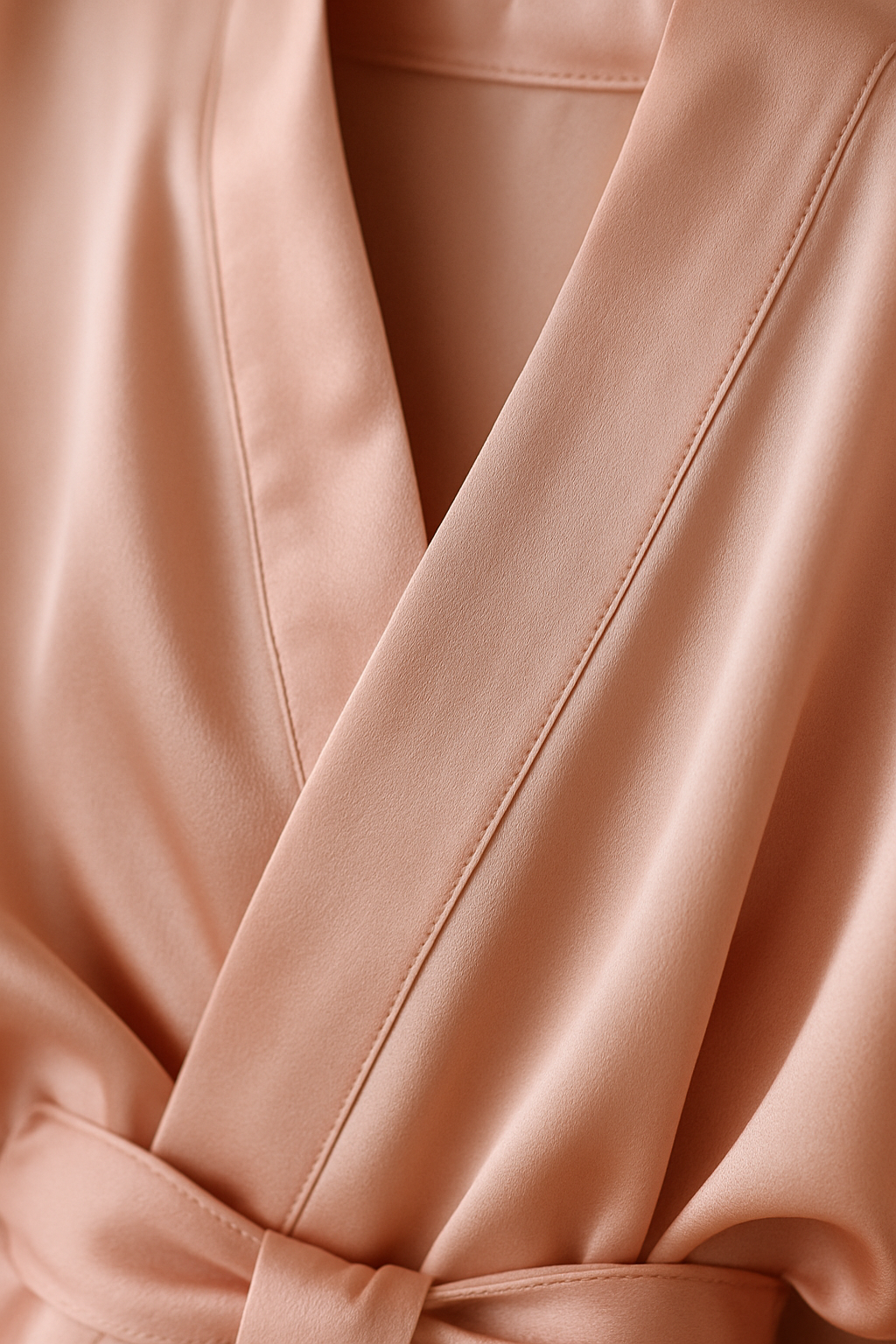 Blush Pink Silk Kimono Robe – Serica Style - Image 3