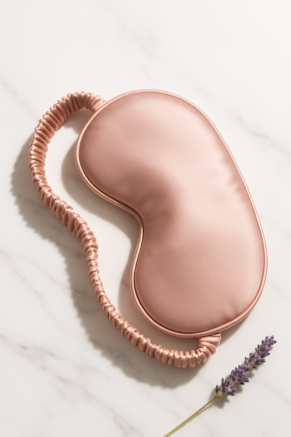 Blush Pink Silk Sleep Mask – Dreamy Nights - Image 2