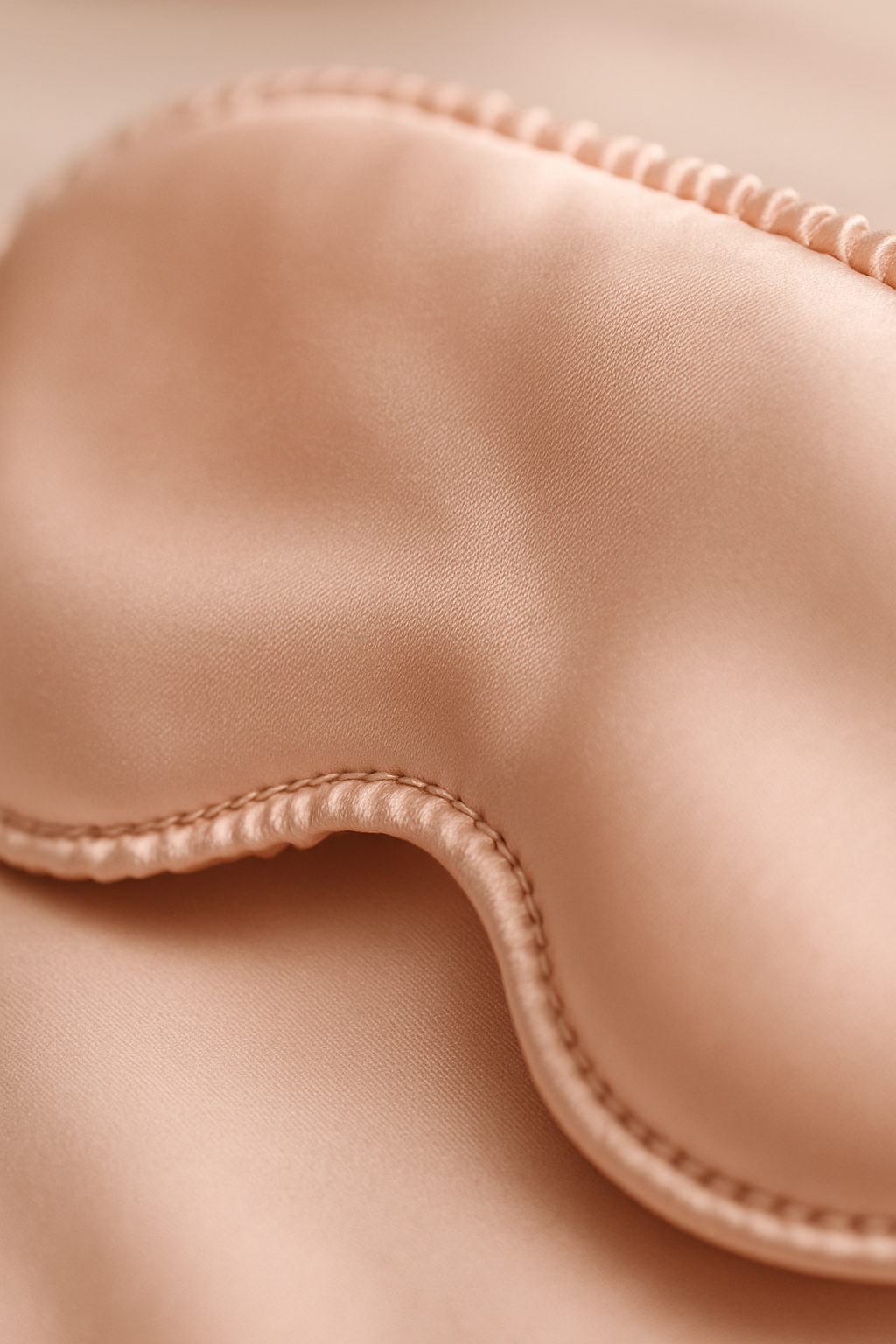 Blush Pink Silk Sleep Mask – Dreamy Nights - Image 3