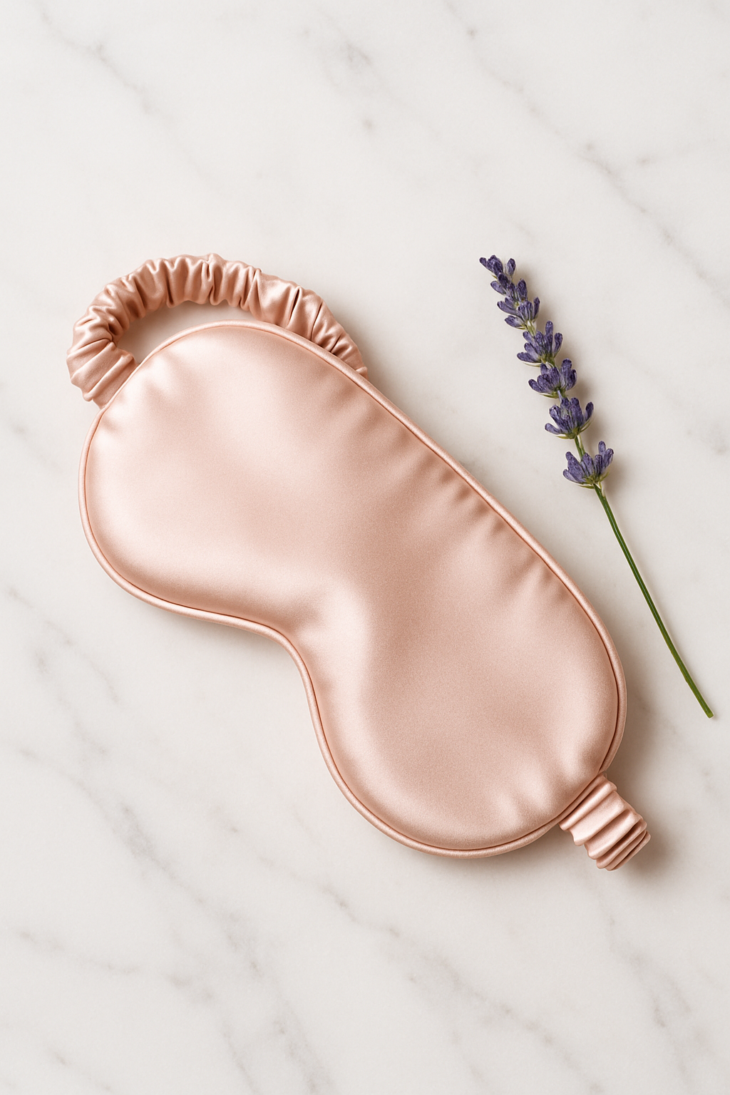 Blush Pink Silk Sleep Mask – Dreamy Nights - Image 4