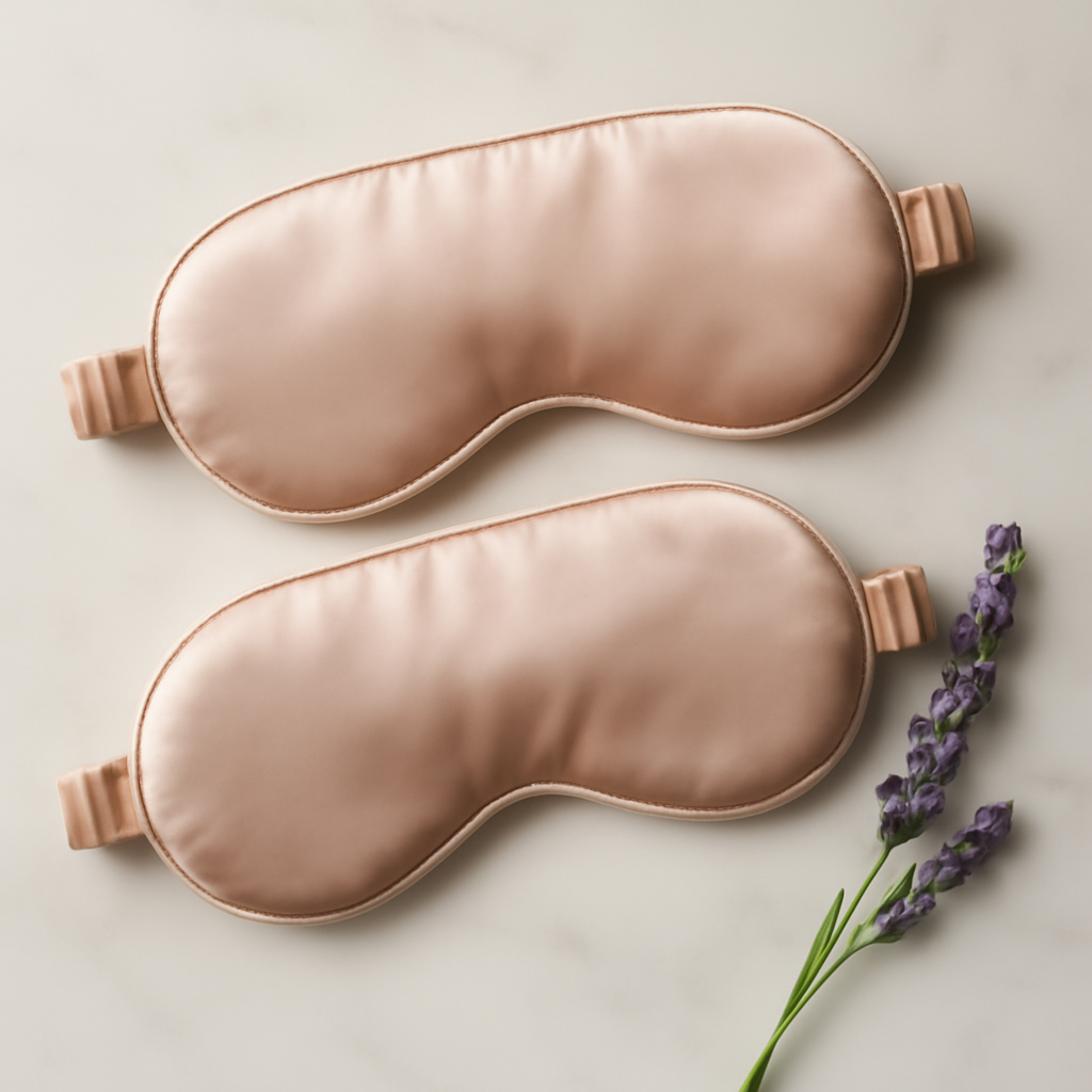 Blush Silk Eye Mask Set 2-Pack – Ultimate Comfort - Image 4