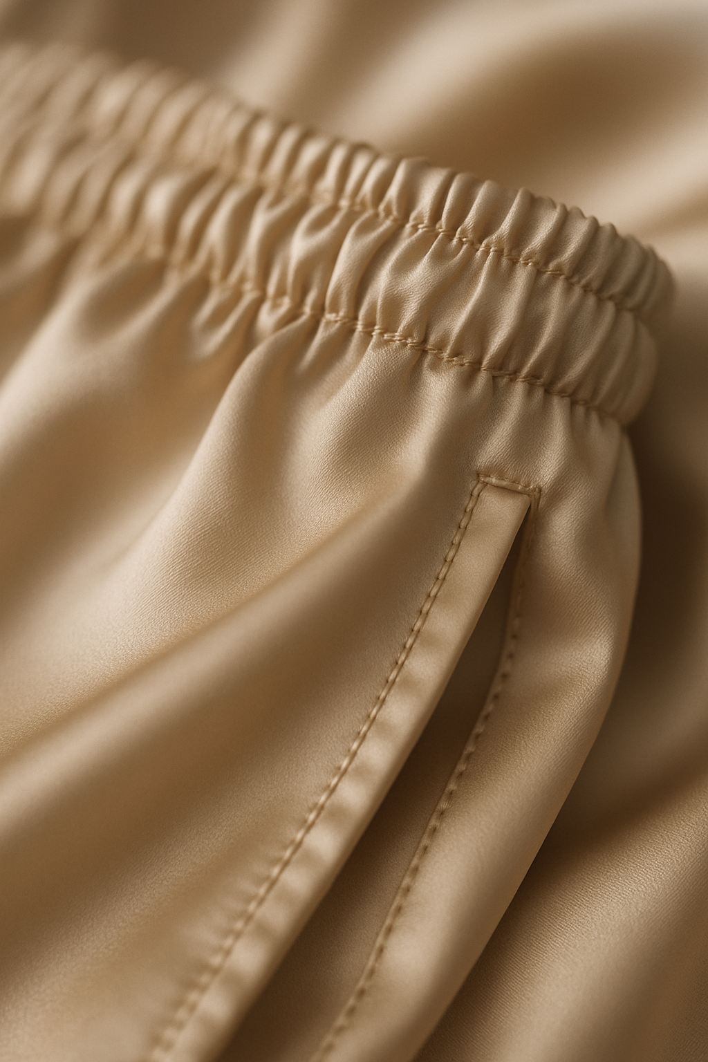 Champagne Silk Jogger Set | Luxury Pajamas - Image 3