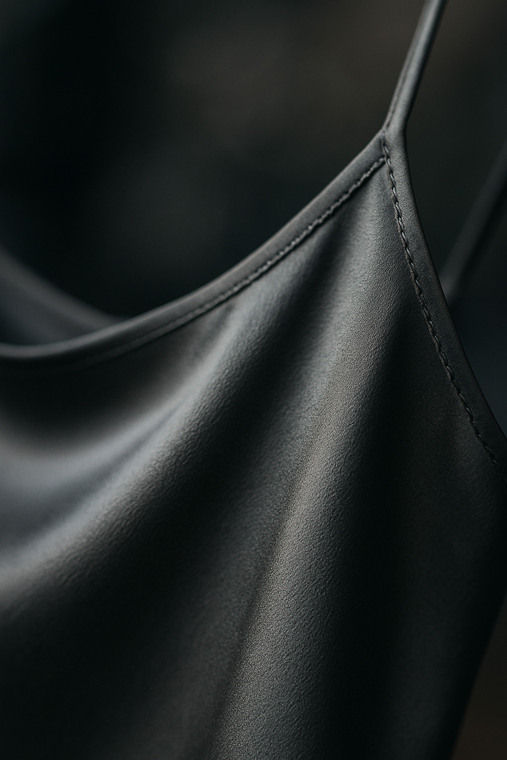 Charcoal Silk Slip Dress – Sleek & Sophisticated - Image 3
