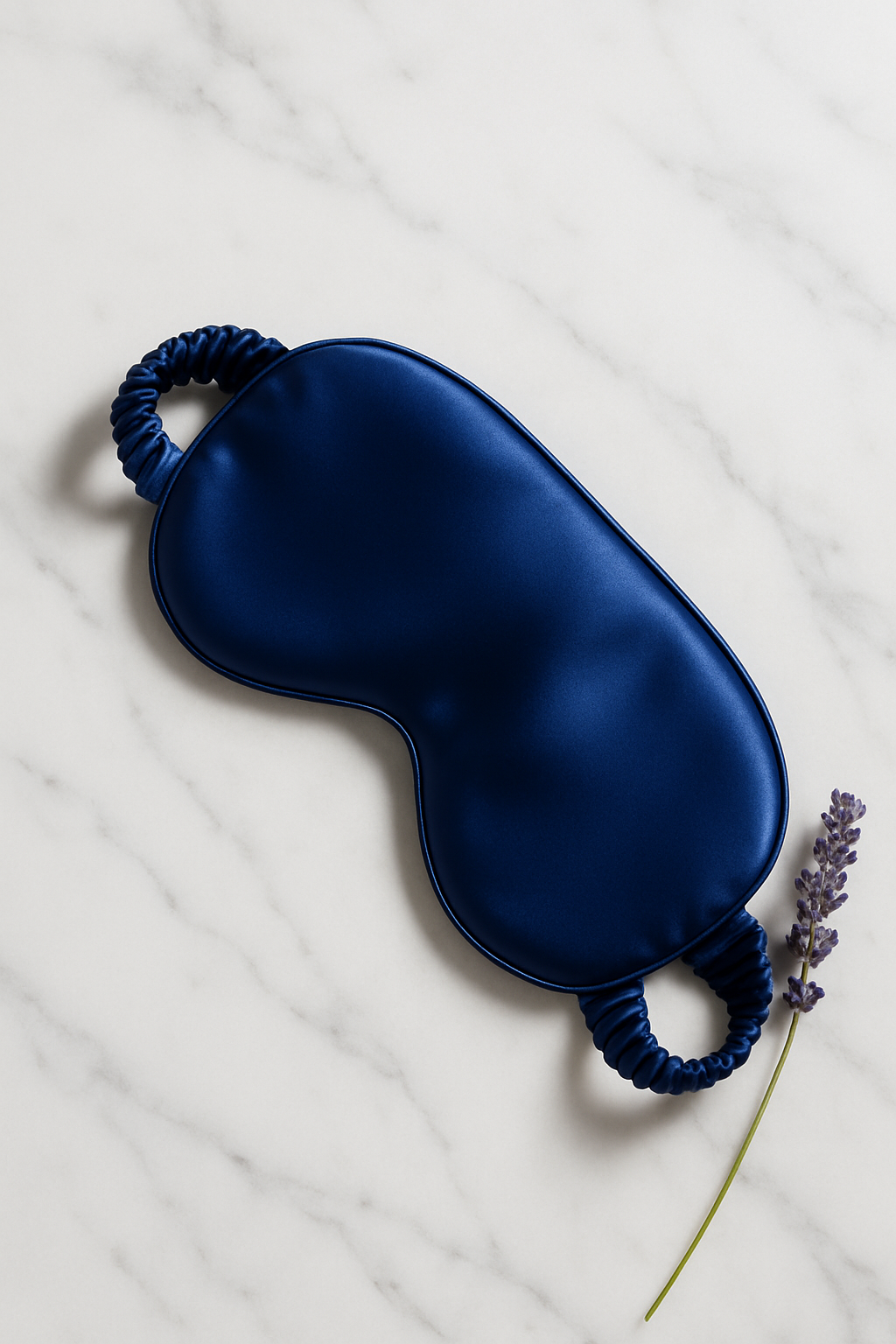 Cobalt Blue Silk Eye Mask – Vibrant Serenity - Image 4