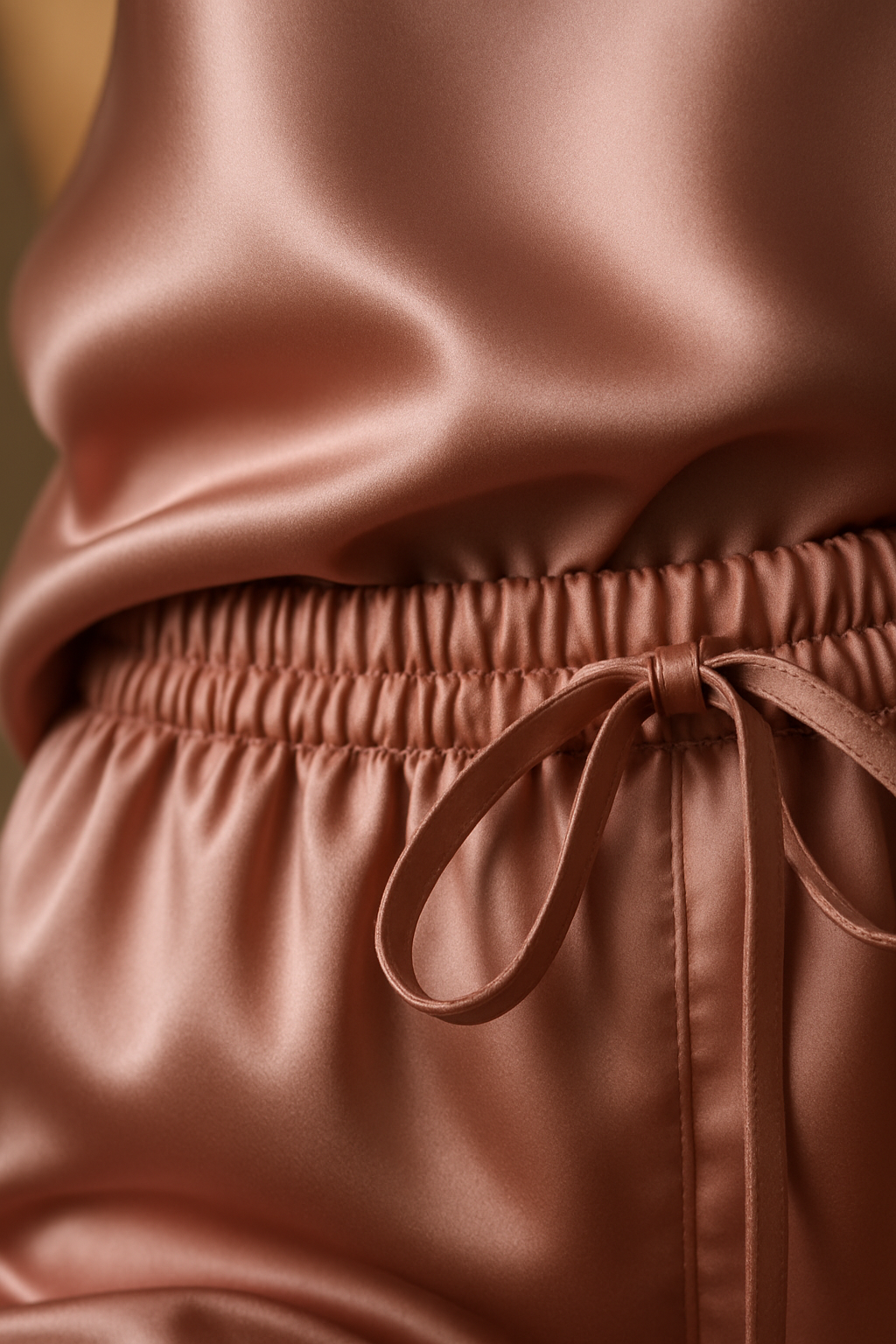 Dusty Rose Silk Cami & Jogger Set | Serica - Image 3