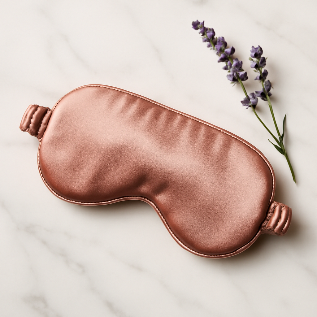 Dusty Rose Silk Eye Mask – Luxury Rest