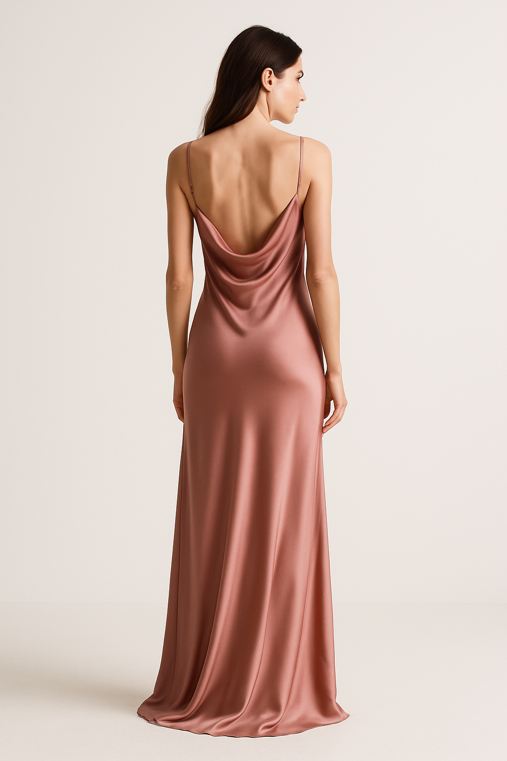 Dusty Rose Silk Maxi Dress - Serica House - Image 2