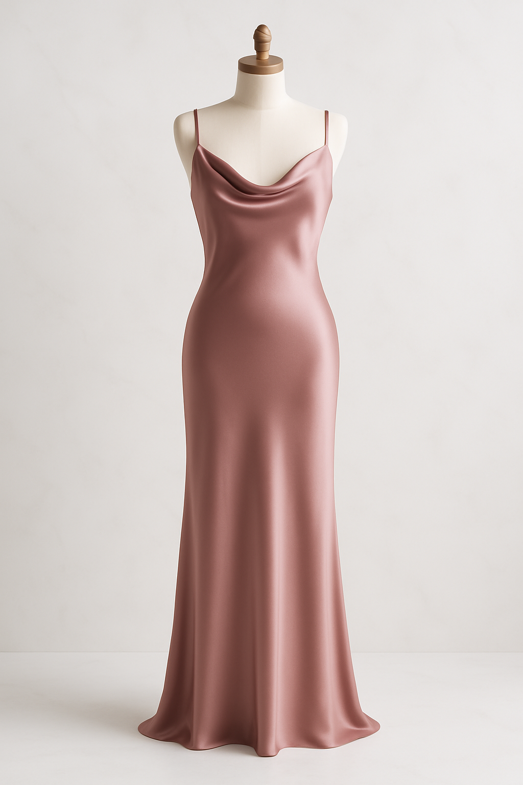 Dusty Rose Silk Maxi Dress - Serica House - Image 4