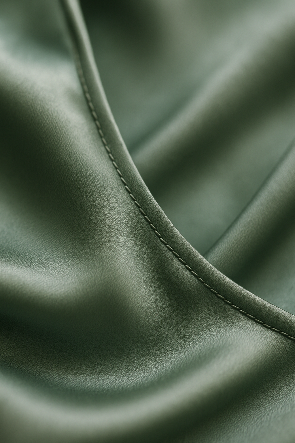 Dusty Sage Silk Slip Dress - Serica House - Image 3