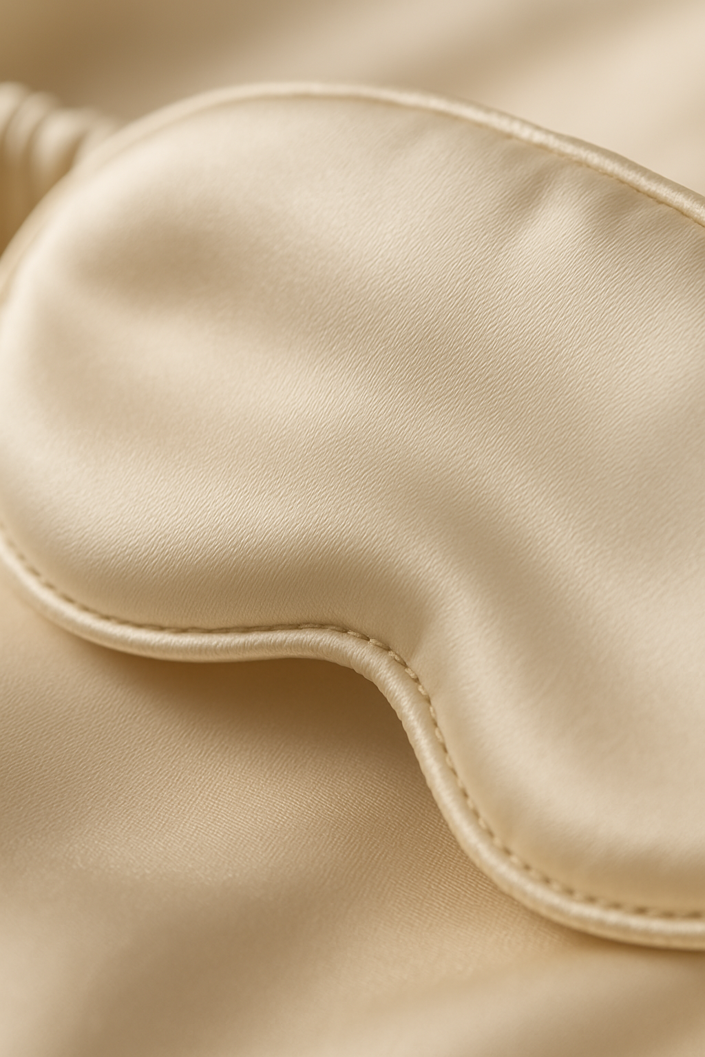Ivory Mulberry Silk Sleep Mask – Restful Retreat - Image 3