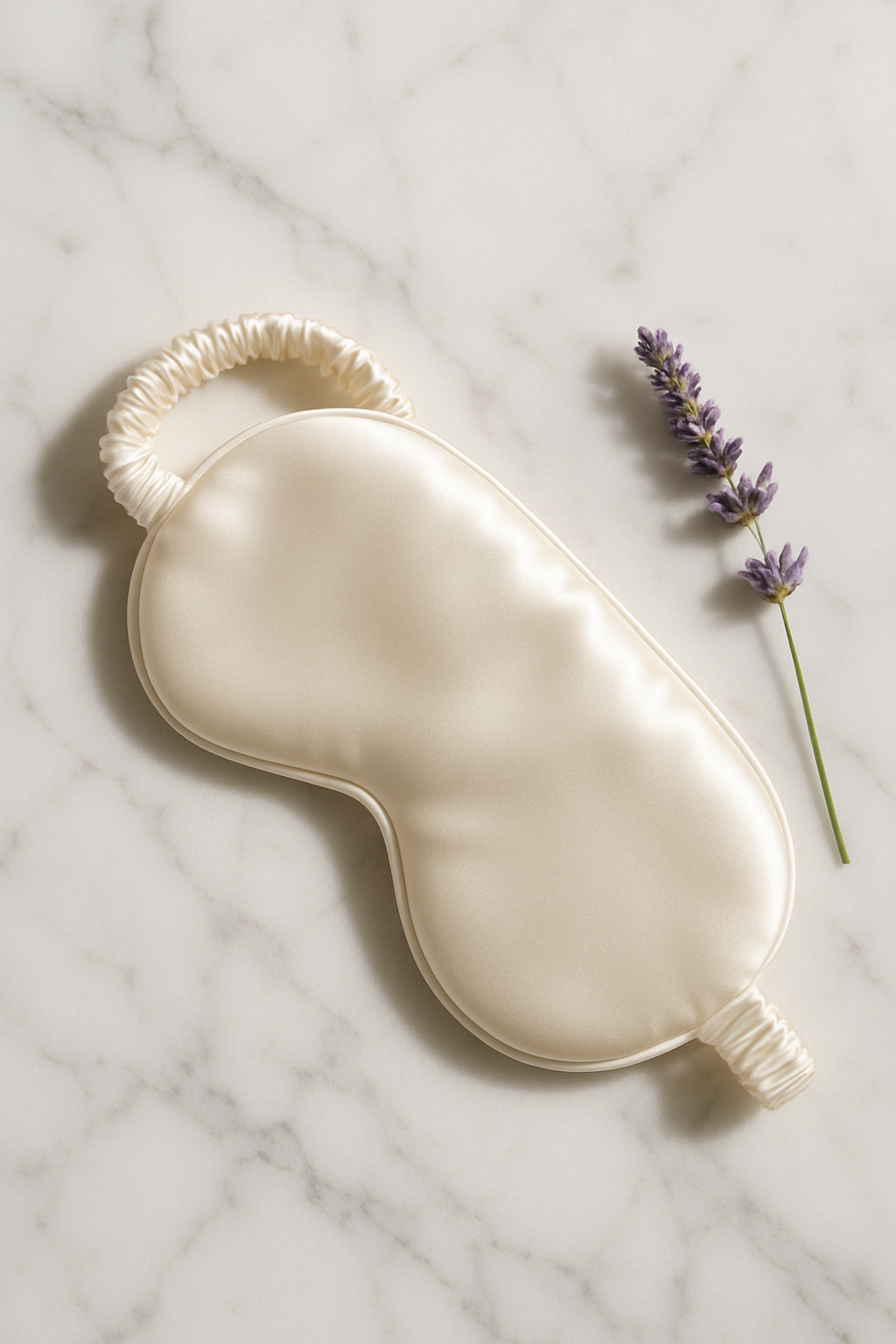 Ivory Mulberry Silk Sleep Mask – Restful Retreat