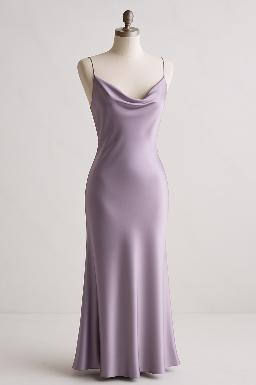 Lavender Silk Maxi Slip Dress - Serica House - Image 4