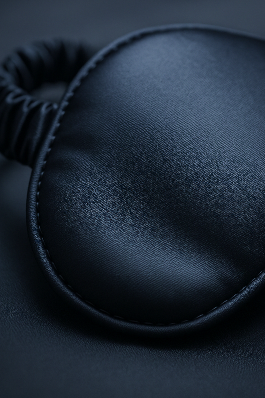 Midnight Navy Luxury Silk Eye Mask – Serica Rest - Image 3