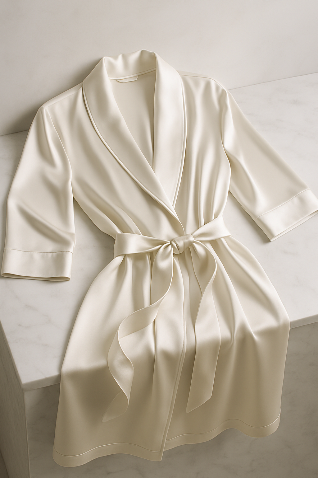 Oyster White Silk Gown – Serica House - Image 3