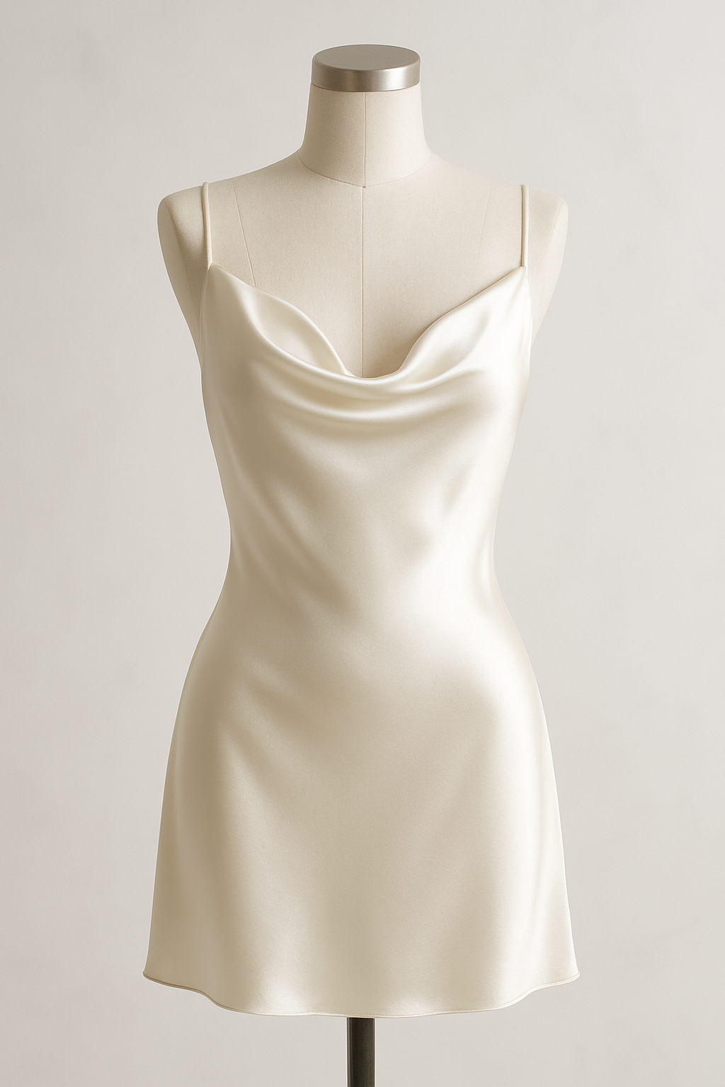 Pearl White Silk Mini Dress | Serica House - Image 4