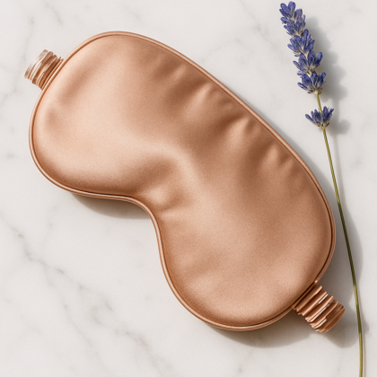 Rose Gold Silk Eye Mask – Ultimate Relaxation