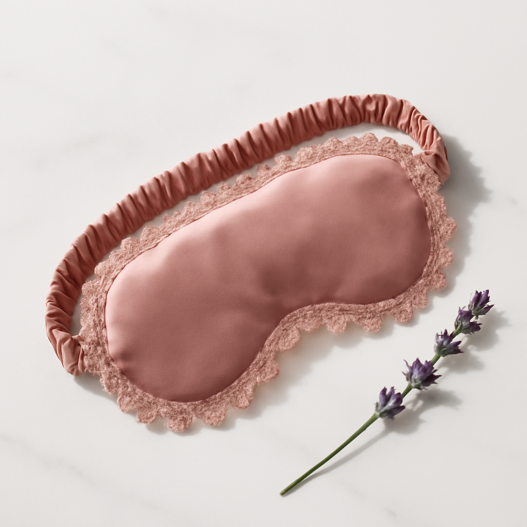 Rose Lace-Edge Silk Eye Mask | Serica House - Image 2