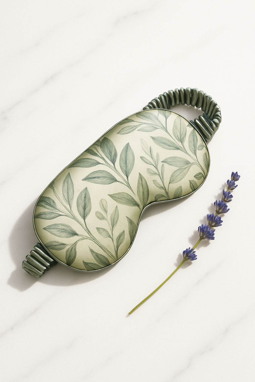 Sage Botanical Silk Eye Mask – Serica Relaxation - Image 2