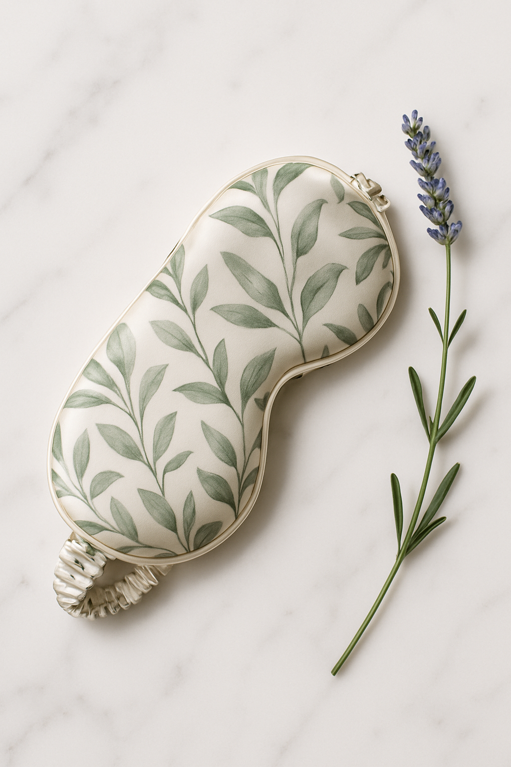 Sage Botanical Silk Eye Mask – Serica Relaxation - Image 4