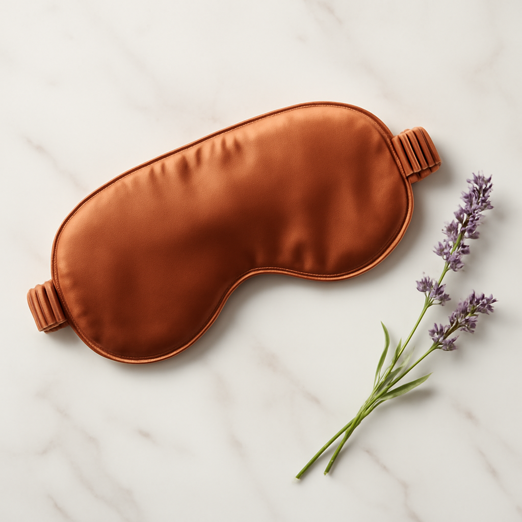 Terracotta Silk Eye Mask – Chic Comfort