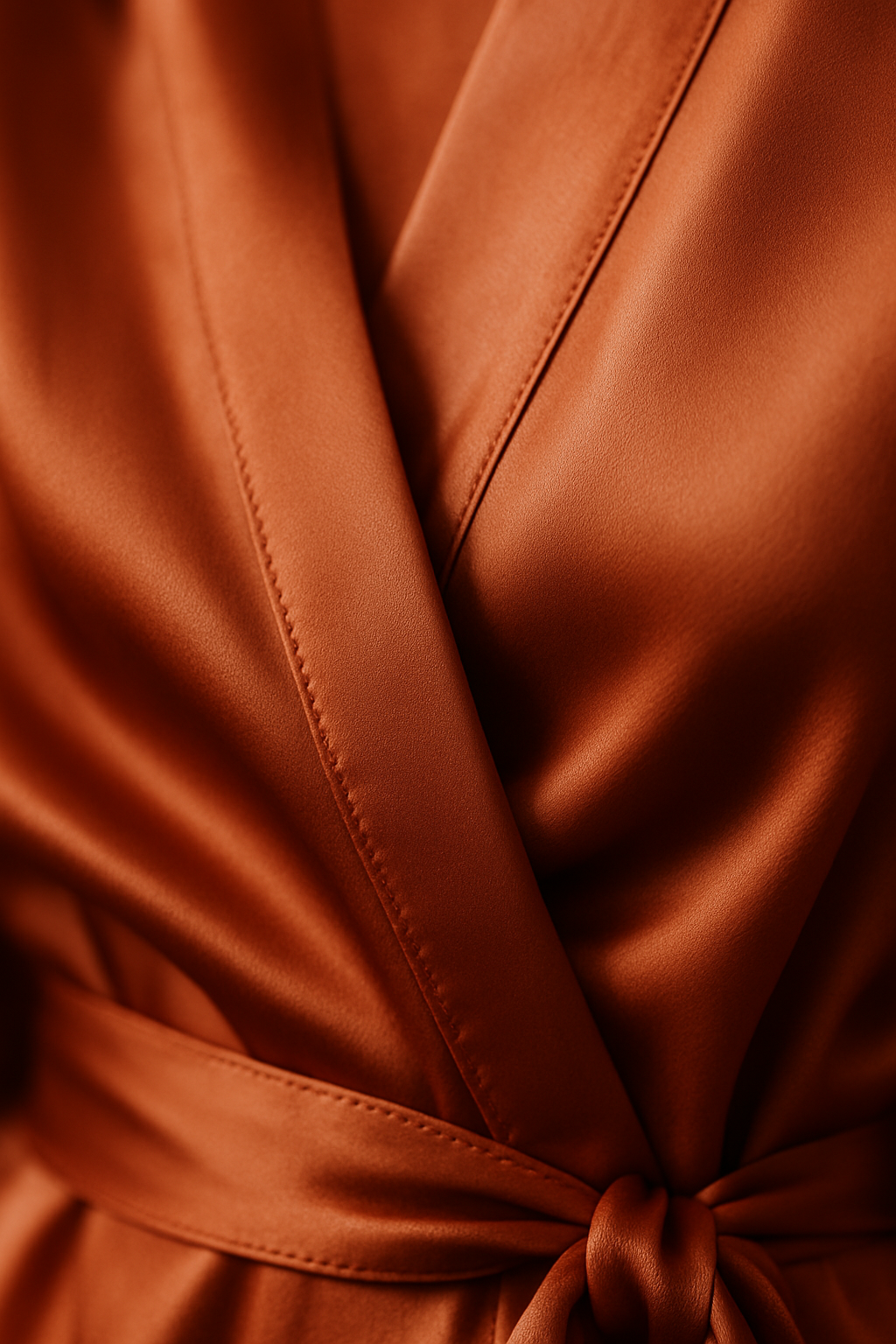 Terracotta Silk Kimono | Serica Elegance - Image 3