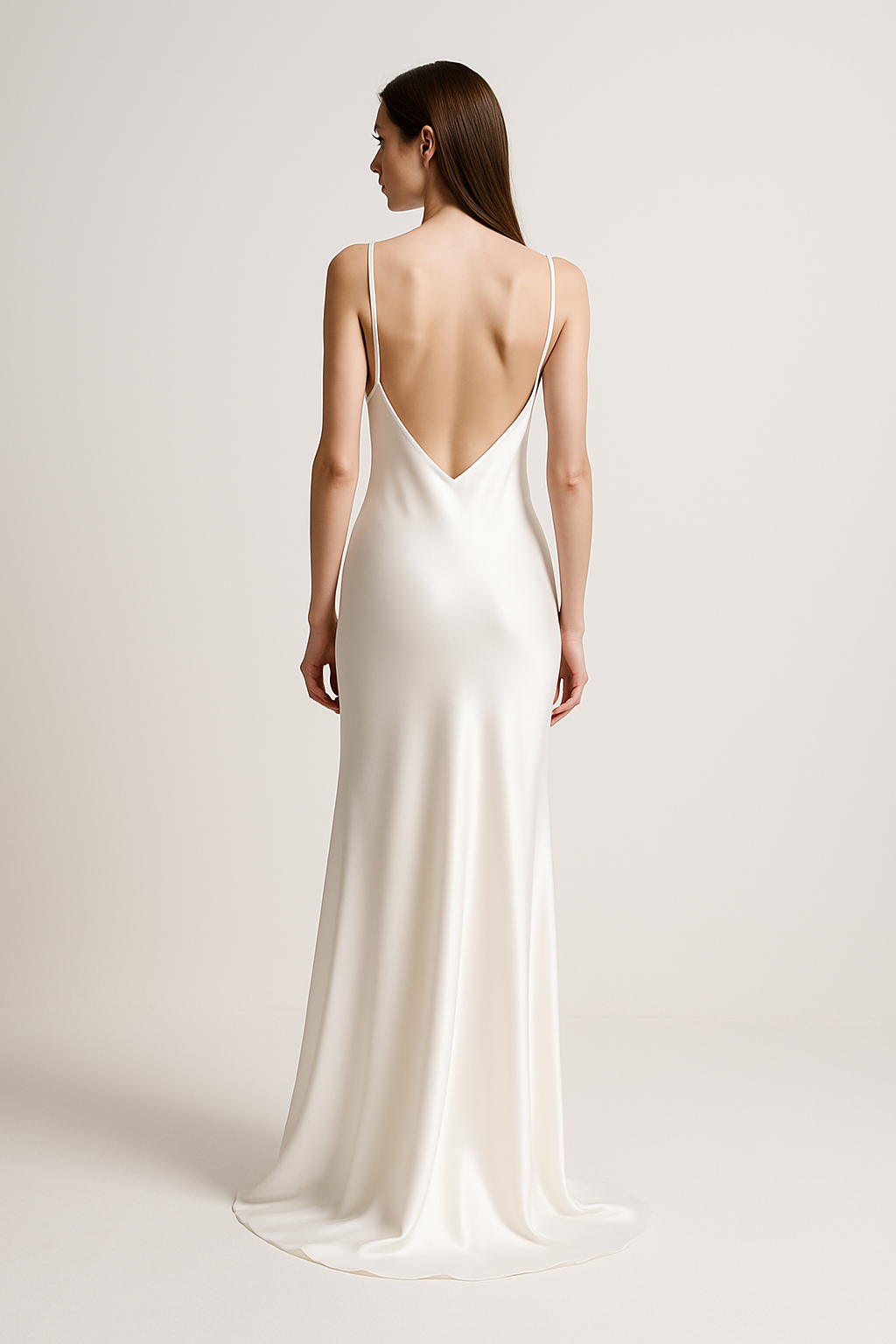 White Silk Bridal Slip Dress | Serica House - Image 2