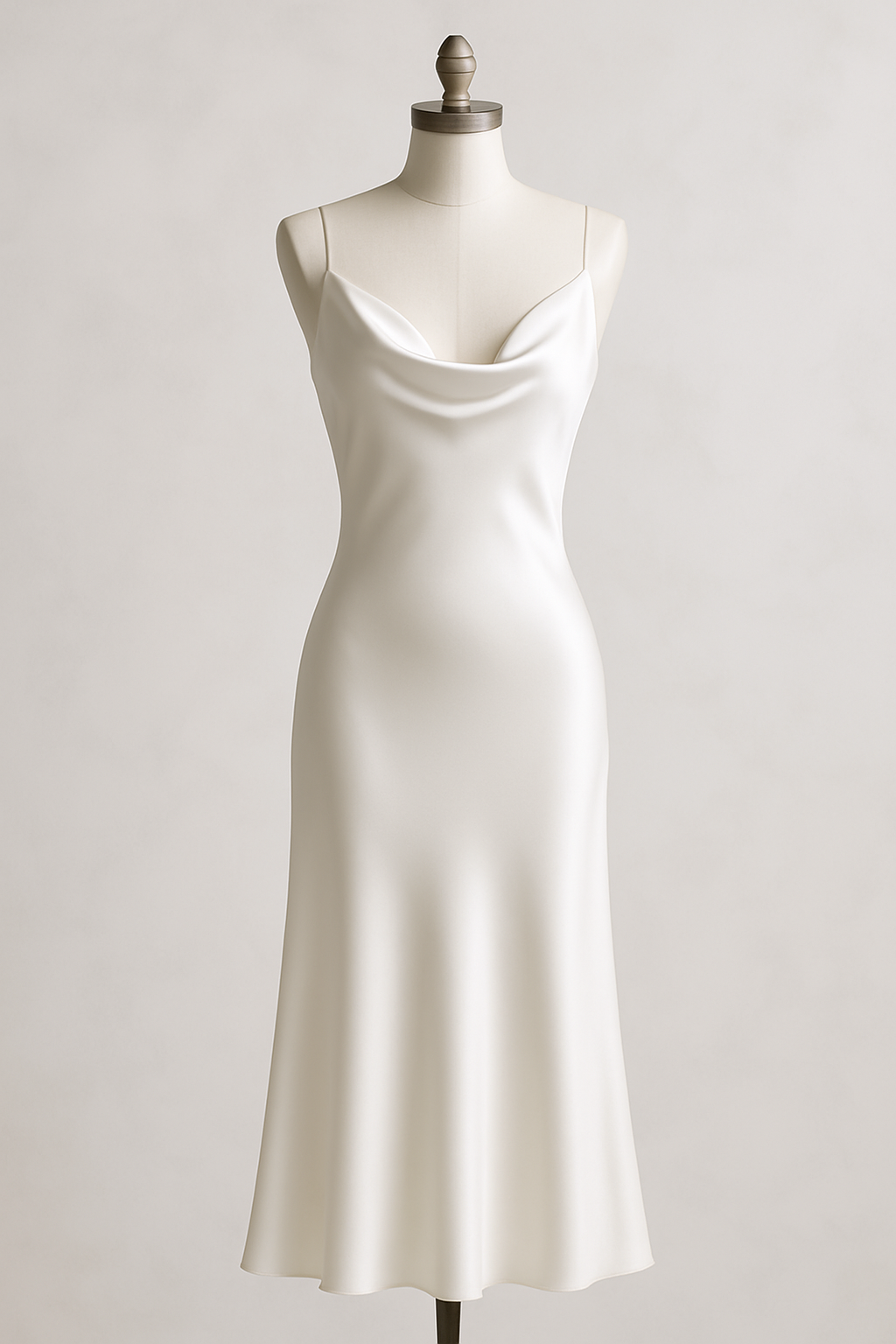 White Silk Bridal Slip Dress | Serica House - Image 4